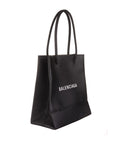Shopping XXS Black Grained Leather Tote