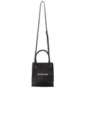 Shopping XXS Black Grained Leather Tote