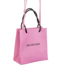 Shopping XXS Pink Grained Leather Tote