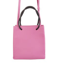 Shopping XXS Pink Grained Leather Tote