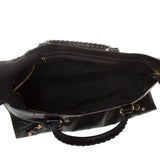 Balenciaga Black Lambskin Gold Giant 12 Part-Time Motorcycle Handbag