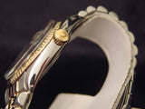 Pre Owned Mens Rolex Two-Tone Datejust with a Black Dial 1601
