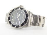 PRE OWNED MENS ROLEX STAINLESS STEEL SUBMARINER WITH A BLACK DIAL 14060M