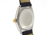 PRE OWNED MENS ROLEX TWO-TONE OYSTER PERPETUAL WITH A BLACK DIAL 1005