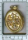 19th century multicolored gold locket