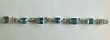 Dalben Aquamarine Diamond Gold Bracelet