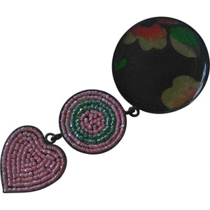 Marni pink metal pins & brooches