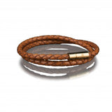 LEATHER BRACELET 4MM - GOLD