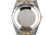 Pre Owned Mens Rolex Two-Tone Datejust with a Black Dial 16263