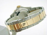 PRE OWNED MENS ROLEX TWO-TONE SUBMARINER DATE WITH A BLACK DIAL 16613T