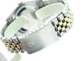 Pre Owned Mens Rolex Two-Tone Datejust with a Silver Dial 16233