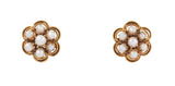 Clustered pearl demi parure
