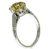 Vintage yellow stone engagement ring