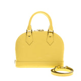 Louis Vuitton M90104 Monogram Vernis Citrine Alma BB Handbag with Shoulder Strap
