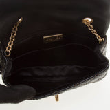 Chanel A94385 Black Lambskin Quilted with CC Logo Chain Bag