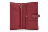 Pre-Owned Hermès Rouge Moyen Bearn Gusset Wallet