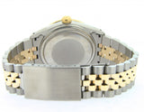 Pre Owned Mens Rolex Two-Tone Diamond Datejust with a Blue Dial 16013