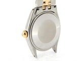 PRE OWNED MENS ROLEX TWO-TONE OYSTER PERPETUAL WITH A BLACK DIAL 1005