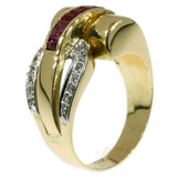 Rubies & Diamonds Retro ring