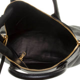 Miu Miu Black Madras Nappa Leather Handbag
