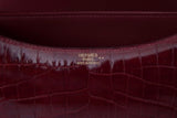 Pre-Owned Hermès Rouge Crocodile Niloticus Lisse Constance 23