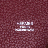 Hermes Rouge H Togo Leather / Rouge Duchesse Swift Leather Picotin Lock 31cm (R