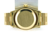 PRE OWNED LADIES ROLEX YELLOW GOLD OYSTER PERPETUAL WITH A CHAMPAGNE DIAMOND DIA