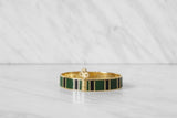 THE STRIPE BANGLE BRACELET WITH LOCK
