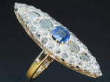 Marquise diamond engagement ring