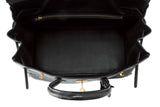 Black Porosus Crocodile Lisse Birkin 35