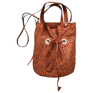 Marni orange leather handbag