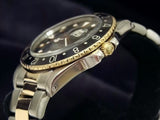 PRE OWNED MENS ROLEX TWO-TONE GMT-MASTER WITH A BLACK DIAL 16753