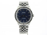 PRE OWNED MENS ROLEX STAINLESS STEEL OYSTER PERPETUAL WITH A BLUE DIAL 1007