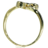 Diamond vintage crossover ring