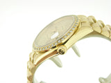 Pre Owned Mens Rolex Yellow Gold Datejust with a Gold Dial 16238