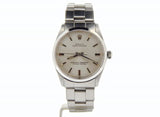 PRE OWNED MENS ROLEX STAINLESS STEEL OYSTER PERPETUAL WITH A SILVER DIAL 1002