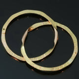 Romantic Victorian gold wedding band