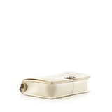 CHANEL White Medium Boy Bag
