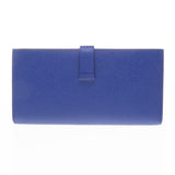 Hermes Bleu Electrique Epsom Leather Bearn Wallet (R Stamp)