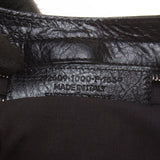 Balenciaga Black Lambskin Silver Giant 12 Part-Time Motorcycle Handbag