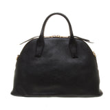 Miu Miu Black Madras Nappa Leather Handbag