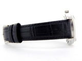 PRE OWNED MENS ROLEX STAINLESS STEEL OYSTERDATE WITH A BLACK DIAL 6694