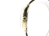 PRE OWNED MENS ROLEX GOLD SHELL OYSTER PERPETUAL WITH A CHAMPAGNE DIAL 1024