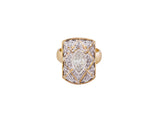 Diamond lozenge demi parure