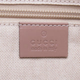 Gucci 353437 Pink/Ebony GG Supreme Canvas with Pink Leather Trim Tote Bag with S