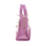 Balenciaga 309544 Light Purple Lambskin Gold Giant 12 Mini City Motorcycle Handb