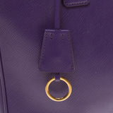 Prada Purple Saffiano Leather Handbag