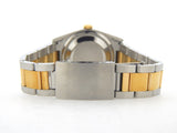 Pre Owned Mens Rolex Two-Tone Datejust with a Black Diamond Dial 16233