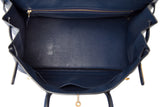 Pre-Owned Hermès Blue Roy Ardennes Leather Birkin 40