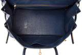 Pre-Owned Hermès Blue Roy Ardennes Leather Birkin 40